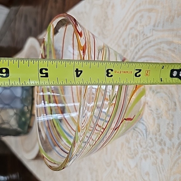 Hand Blown Color Swirl Candy/Nut Bowl Dish - OS - Picture 7 of 8